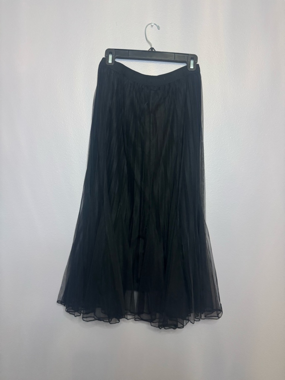 Black Pleated Midi Skirt NWT
